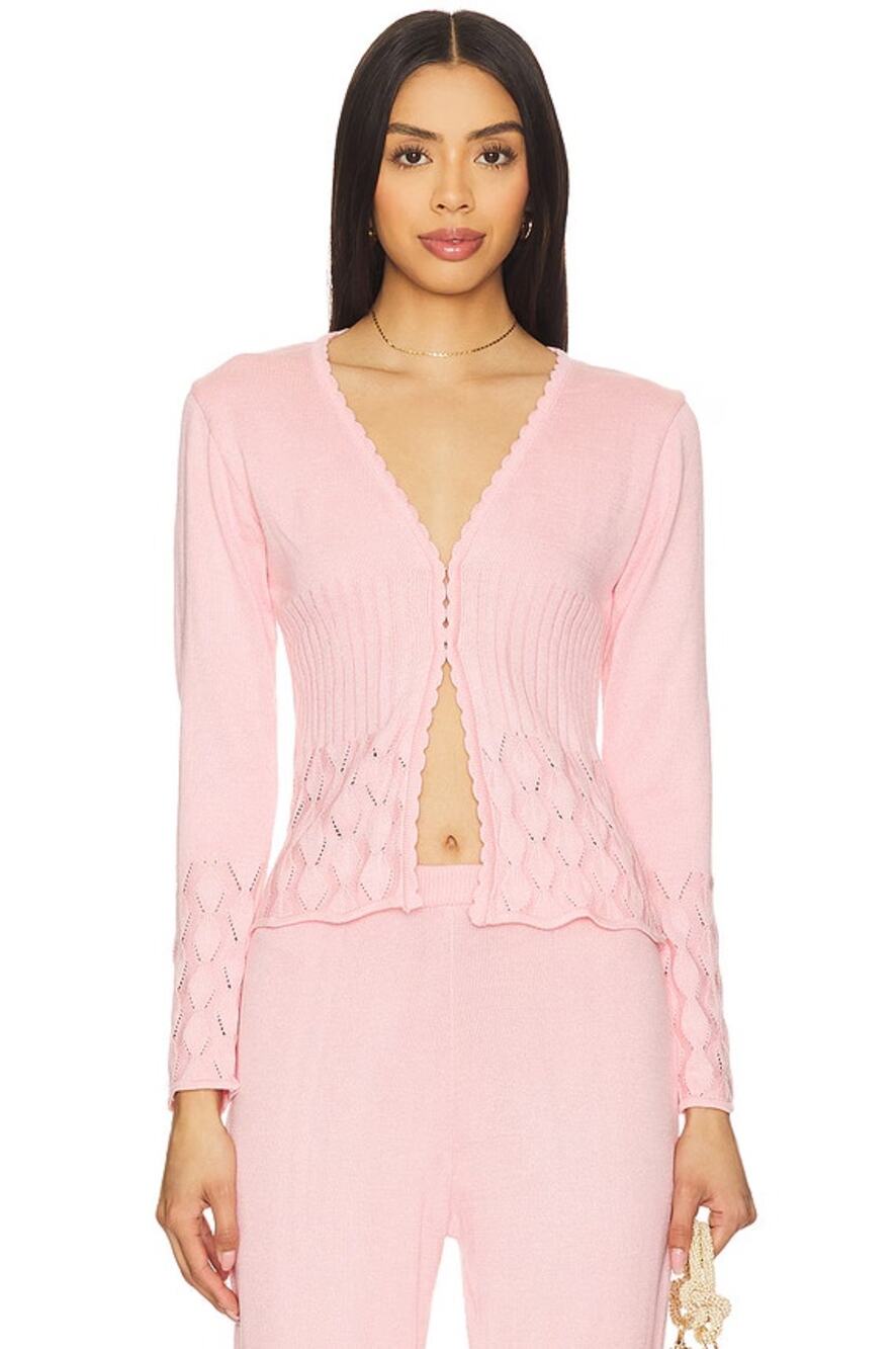 NWT Agua Bendita x REVOLVE Gia Cardigan in Blush Size XL